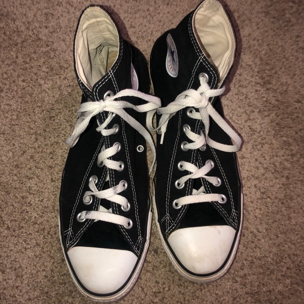 black high top converse